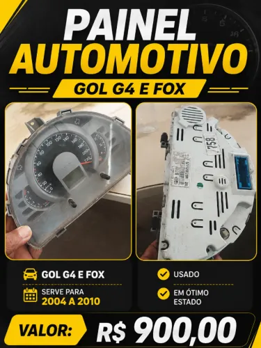 Painel automotivo - Gol G4 e Fox (2004 a 2010) - Usado