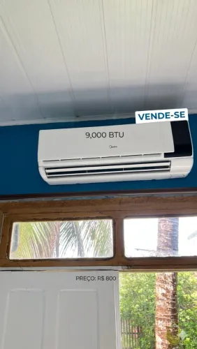 Ar-Condicionado 9.000 BTUs Midea Seminovo - Ótimo Estado