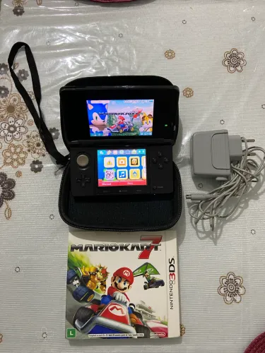 Nintendo 3DS Original + Mario Kart 7 + Carregador + Estojo | Excelente Estado