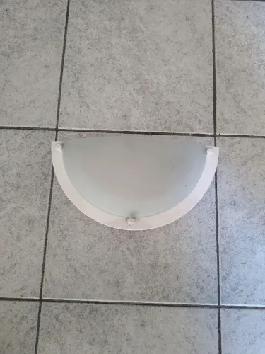 Arandela de Vidro Meia Lua