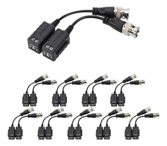 Kit 12 Balun Multi Hd Câmeras 4k Ultra Hd Vb 501 P Intelbras Preto 