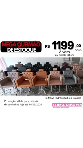 POLTRONA LUXO HIDRÁULICA FIXA