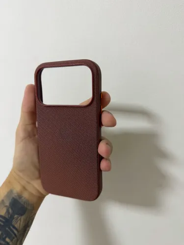 Capa MagSafe Tecido Premium 17 Pro 17 Capinha Luxo