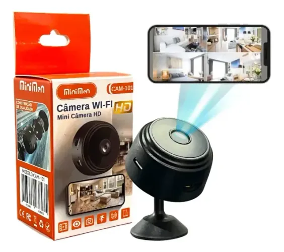 Mini Câmera spiãn de Segurança Discreta HD de Alta Qualidade