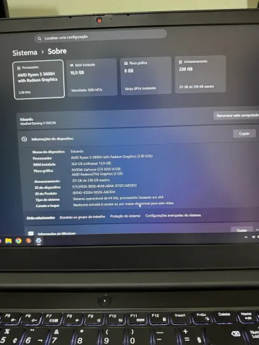 Notebook ideapad gaming 3