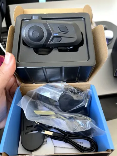 Fone de Ouvido Bluetooth 5.3 para Capacete de Motocicleta Headset Sem Fio com Chamadas M