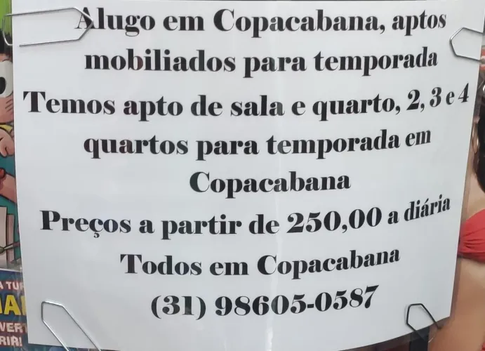 Apartamentos mobiliados em Copacabana - RJ (Rio de Janeiro - RJ)
