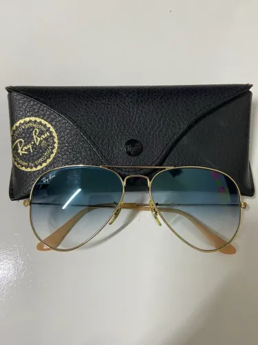 Óculos Ray Ban aviador azul 