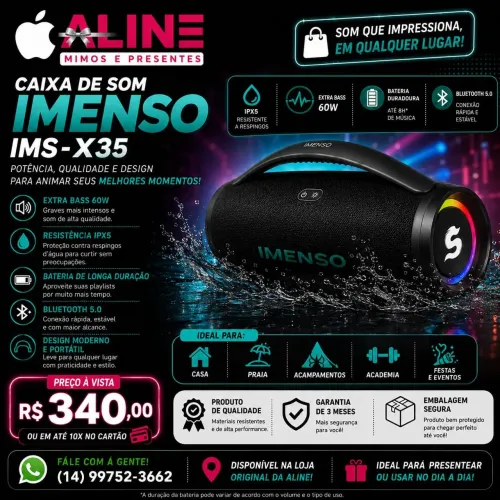 CAIXA DE SOM IMENSO IMS-X35