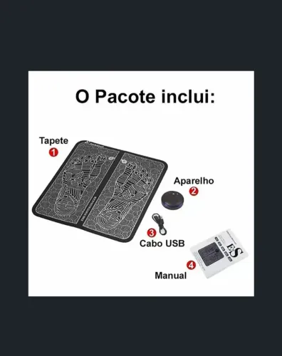 Tapete Massageador Elétrico Portátil Relaxante Para os Pés. Novo Promoção.