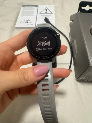Garmin forerunner 255s Cinza
