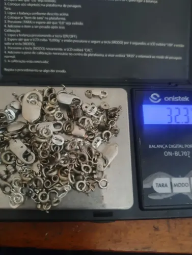 Fechos e tarracha de prata de lei. Diversos modelos e tamanhos.
