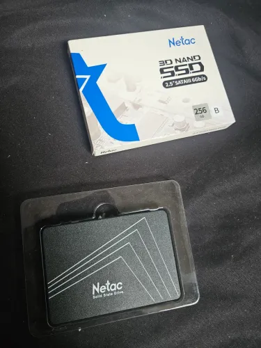 SSD Netac 256GB 2.5" SATA III 6Gb/s 3D NAND - Novo