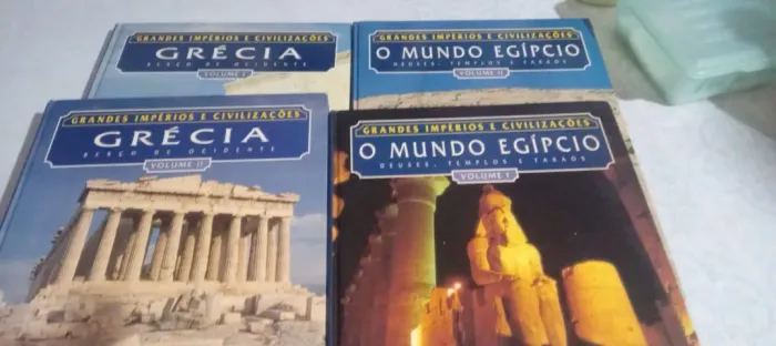 Coleção de enciclopédias Egito e Grécia antiga