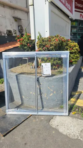 JANELA 1.00 X 1.00 2 FOLHAS NATURAL - DIRETO DA FÁBRICA