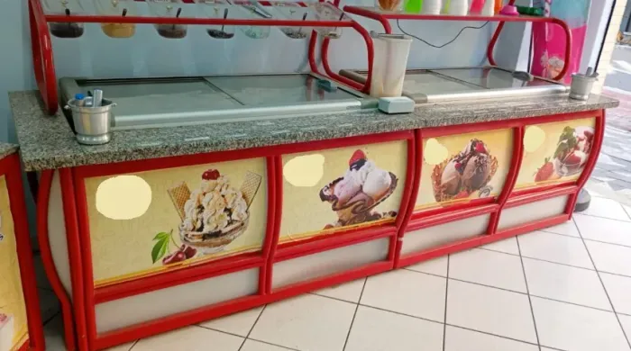 BALCÃO COMPLETO PARA SORVETERIA