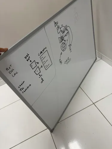 Quadra lousa branco grande
