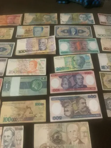 Coleção 30 notas antigas