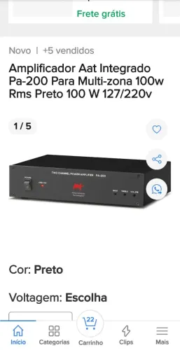 Amplificador AATT mult zona