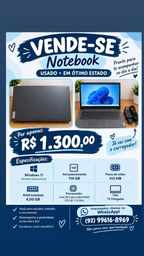 Vende-se notebook