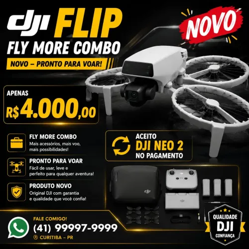 DJI Flip FlyMore combo novo