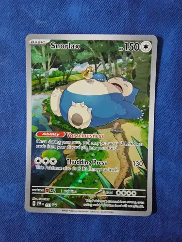 Carta Pokémon Snorlax (051) Promo 151, Inglês em perfeito estado de conservação