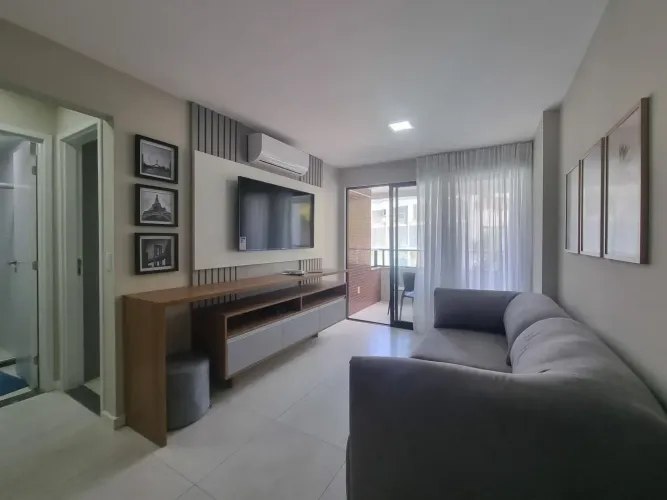 Apartamento 1 Quarto Mobiliado Em 47M² E 1 Vaga De Garagem Na Ondina. 1QCKOCJ