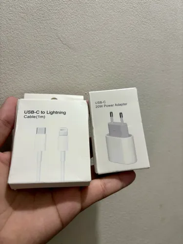 Carregador Apple Completo - 20W + Cabo Lightning