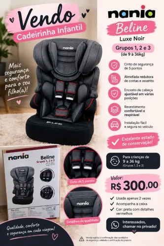 Cadeirinha infantil 