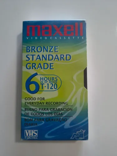 Fita VHS Maxell Bronze Standard Grade T-120 Lacrada