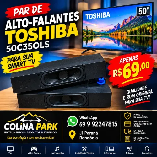 Par Alto-Falantes Smarttv Toshiba 50C35OLS