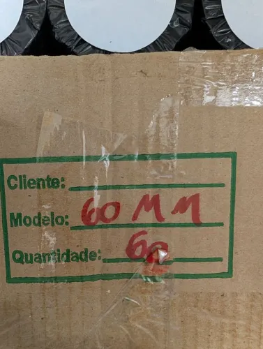 Etiquetas continuas 57 unidades de 60mm com 30metros.