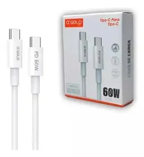 Cabo Tipo-C Para Tipo-C 60W - 2 Metros