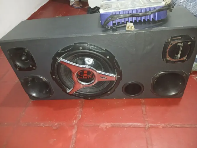Caixa de som de batida, potência H-Buster HBM-4000 Mosfet 1300W