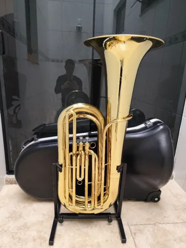 Tuba 4/4 New York Sib Laqueada - Seminovo - Parcelo 21x - Aceito trocas