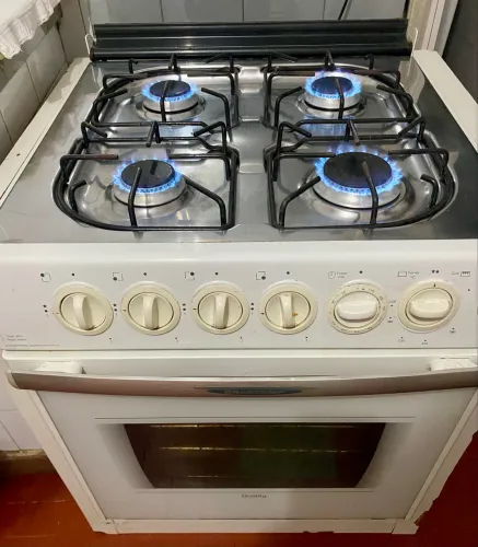 Fogão de embutir Brastemp Quality Grill 4 Bocas (Branco) - Muito Conservado! Lindo
