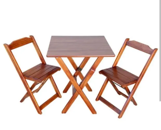 Jogo de mesa madeira