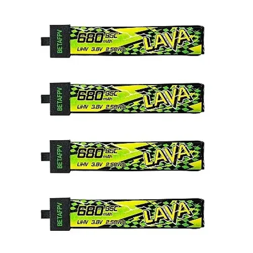 Pack 4 baterias lava hv 1S 680mah 95c