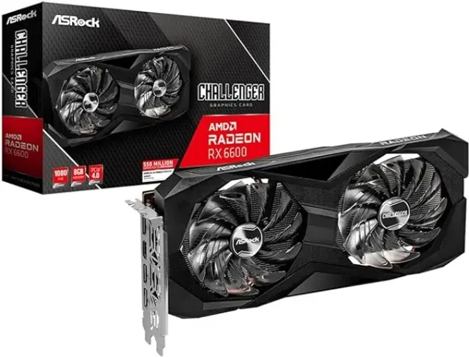 Placa de Vídeo RX 6600 CLD 8G ASRock AMD Radeon, 8GB, GDDR6