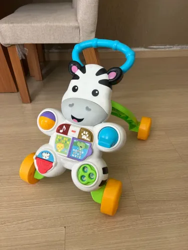 Andador E Apoiador Zebra - Fisher Price Branco