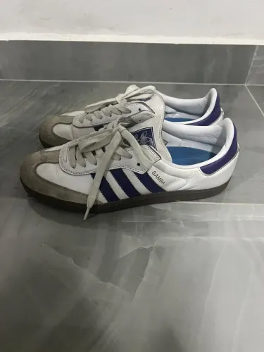 Adidas samba roxo e branco