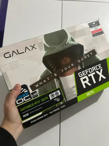 RTX 3070 na caixa