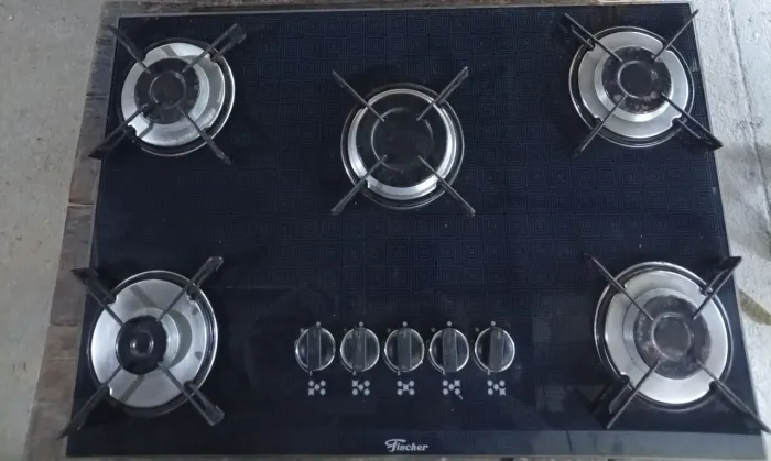 Fogão Cooktop 5 Bocas Fisher Gás
