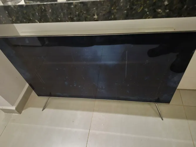 ?Smart TV Samsung 49" UN49KS7000 (Tela Quebrada) - COM ONE CONNECT ORIGINAL