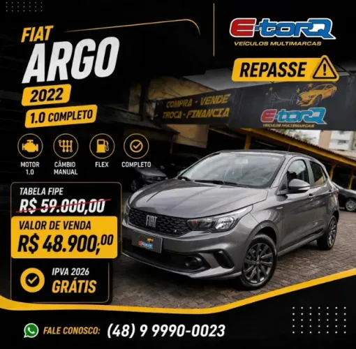 Fiat Argo 1.0 6V Flex. 2022