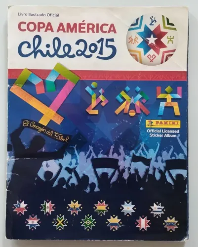 Álbuns Copa América Chile 2015 + Campeonato brasileiro 2014. Incompletos e em bom estado!