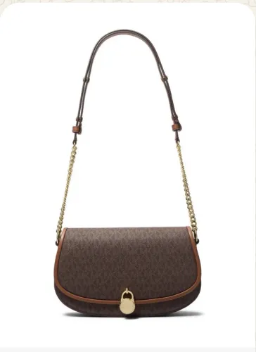 Bolsa de Ombro Mila Logo Pequena Michael Kors