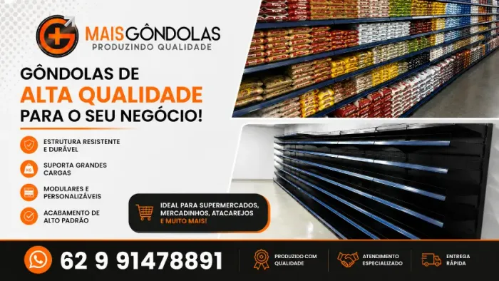 Gôndolas Prateleira Para Supermercado