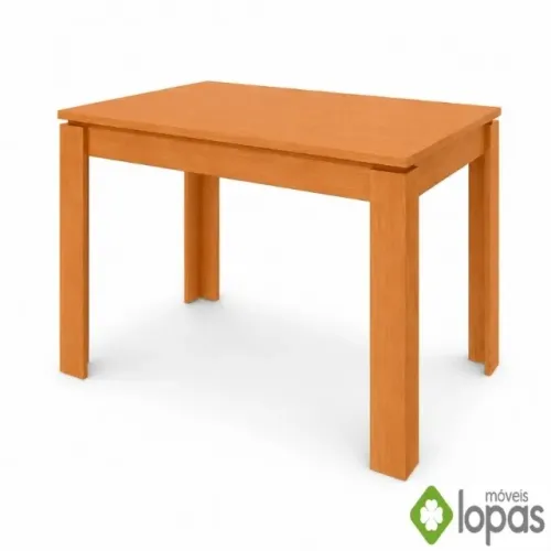 Mesa Athenas 120x80 Amêndoa Clean Tampo Maciço Frete Grátis - Até 12x S/ Juros
