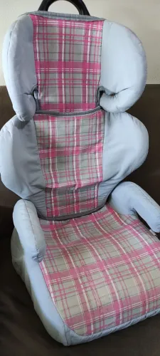 Cadeira Infantil Rosa - Assento de Elevação Automotiva